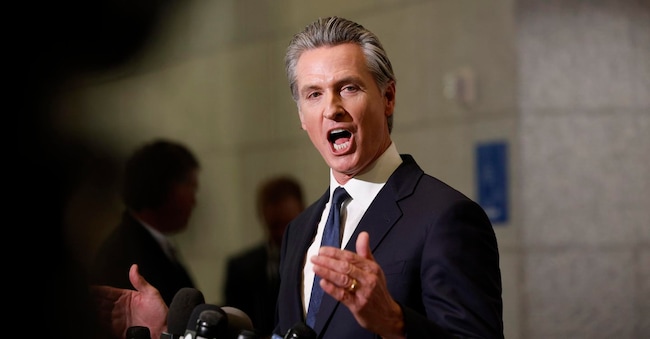 Il governatore della California Gavin Newsom.  EPA/JOHN G. MABANGLO
