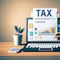 Government taxes and calculation tax return concept , Tax return online for tax payment , Government, state taxes, paperwork, financial research, report , generative ai