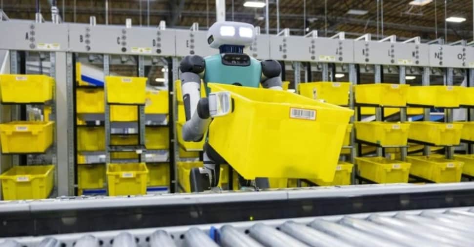 Amazon, robotica ai massimi storici. E cala l’impiego di esseri umani Amazon, robotica ai massimi storici. E cala l’impiego di esseri umani