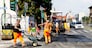 Foto LaPresse - Mourad Balti Touati 23/08/2018 Milano (Ita) - viale monza Cronaca I lavori di manutenzione e rifacimento strada sulla linea del tram in viale monza all'angolo con via pelitti Nella foto: i lavori sulla linea del tram