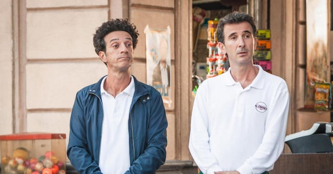 Una foto di scena del film «L'ora legale» con Ficarra e Picone, Roma, 13 gennaio 2017. (ANSA/Ufficio Stampa)