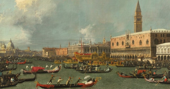 Canaletto. “Venice, the Return of the Bucintoro on Ascension Day”