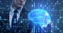 Businessman in artificial intelligence concept