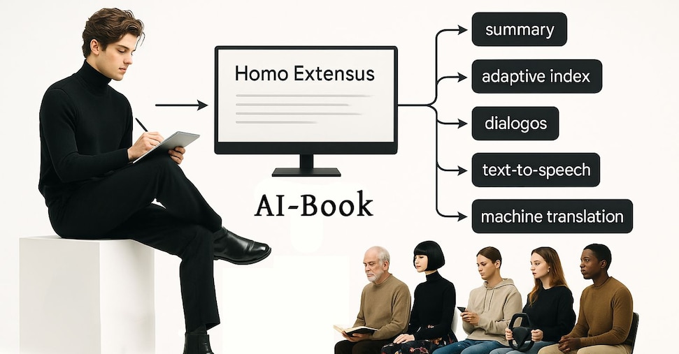 Homo Extensus: ecco l’AI-Book scritto da umani e potenziato dall’AI