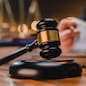 law and authority lawyer concept, judgment gavel hammer in court courtroom for crime judgement legislation and judicial decision, judge having justice of punishment guilt and criminal verdict legal