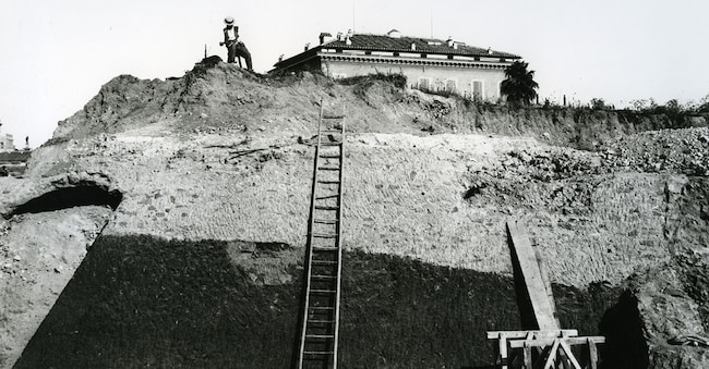 Esther Boise Van Deman, «Rome, Viminal, detail of excavations», 1913