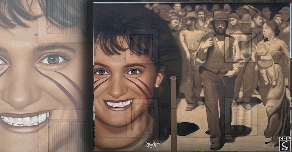 Un murale per Paola Clemente, morta nei campi dieci anni fa Un murale per Paola Clemente, morta nei campi dieci anni fa