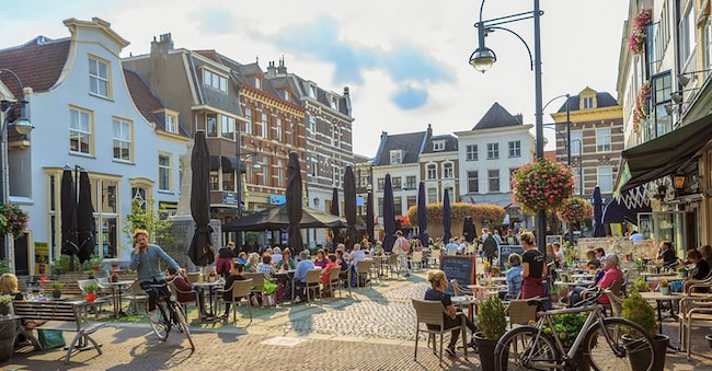 Una delle piazze più animate di Arnhem
