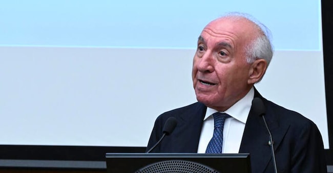 Il presidente del Garante privacy, Pasquale Stanzione, nella Relazione al Parlamento, Roma.   ANSA/MAURIZIO BRAMBATTI