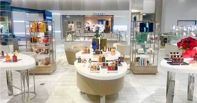 L’area beauty del department store Neiman Marcus a Beverly Hills
