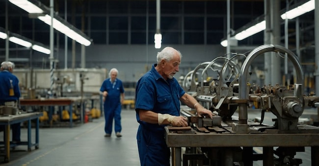 Operai anziani. (Imagoeconomica)