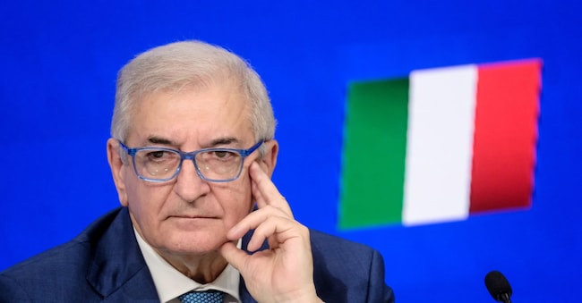 Tommaso Foti, ministro per gli Affari europei, la coesione territoriale e il Pnrr (foto Mauro Scrobogna / LaPresse)