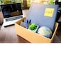 office cardboard box .employee dismissed from office, resignation concept.