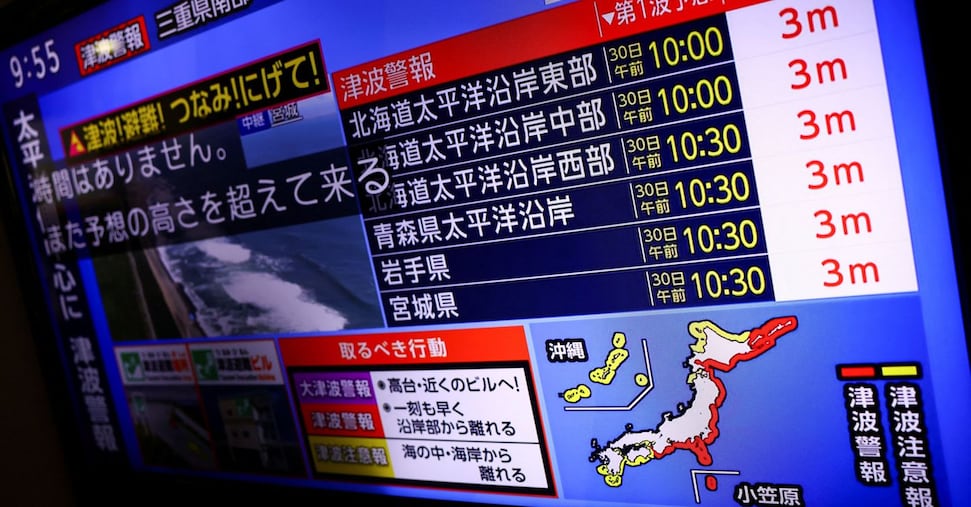 Forte terremoto in Russia, allerta tsunami dal Giappone alle Hawaii