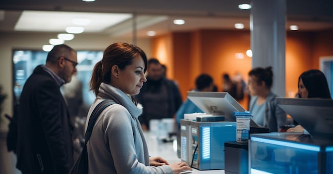 BANCA BANCHE INTERNI CLIENTI CLIENTELA CLIENTE  IMPIEGATO IMPIEGATI SPORTELLO BANCARIO CONSULENZA CONSULENTE CONSULENTI FILIALE
GENERATE AI