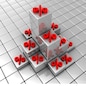 3d illustration of background with percent symbols