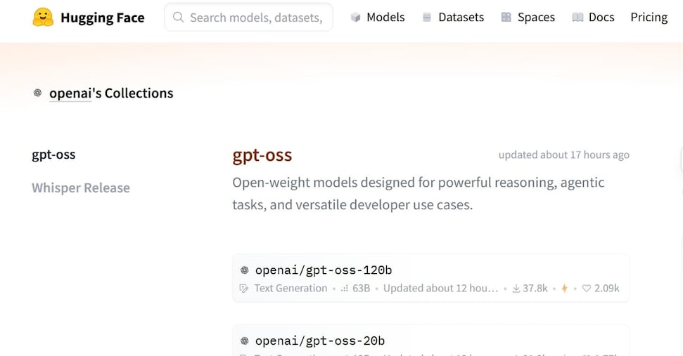 Gpt-oss (e non Gpt-5) è la sfida più significativa di OpenAi