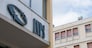 Carrara, Italy - May 24, 2020 - The INPS sign, the national social security institute that deals with providing pensions and collecting labor contributions, on the office building