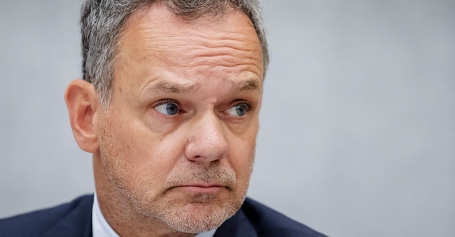 Il ministro degli esteri uscente dei Paesi Bassi Caspar Veldkamp  (Foto di Sem van der Wal / ANP / AFP)