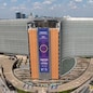  Un'immagine, scattata con un drone, della sede della Commissione europea, l'edificio Berlaymont.  (EPA/Olivier Hoslet)
