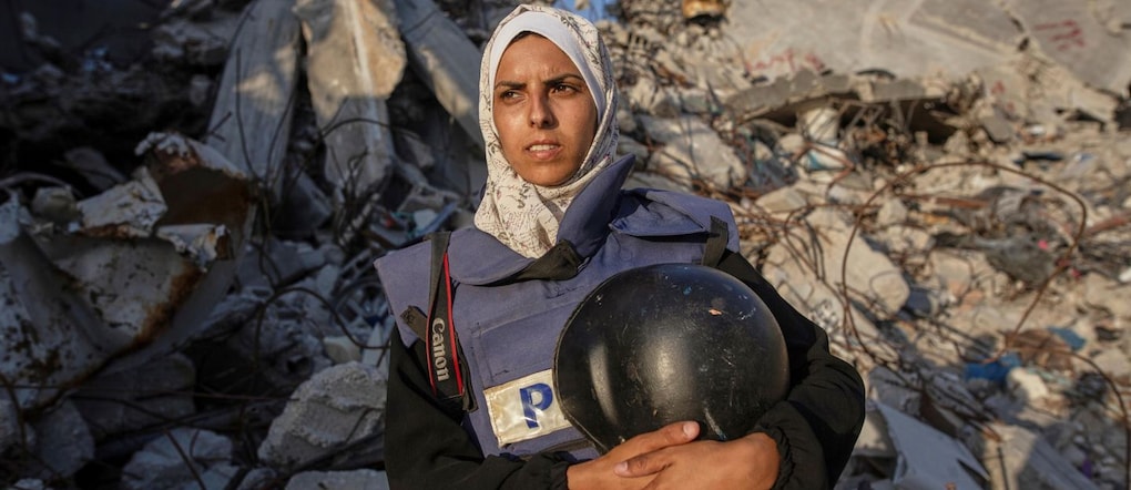 La giornalista Mariam Dagga, uccisa durante un raid presso l'ospedale Nassar di Khan Younis, a Gaza, 25 agosto 2025 ANSA -  AP (Associated Press)