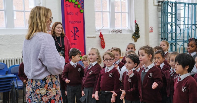 La scuola elementare Our Lady of Victories, nel quartiere di South Kensington, a Londra.