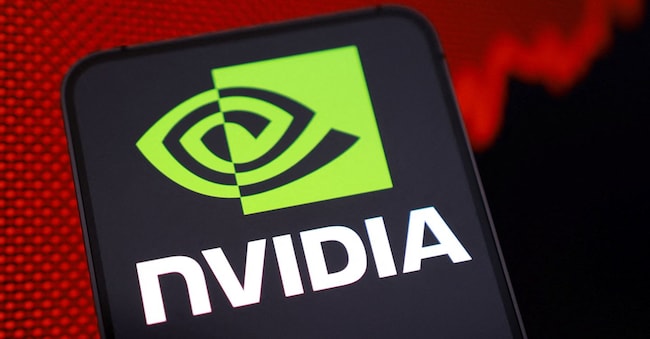 Nvidia logo and rising stock graph are seen in this illustration taken August 27, 2025. REUTERS/Dado Ruvic/Illustration