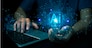 Idea for an AI computer Information and communications technology (IoT) business management solution with artificial intelligence a lightbulb for innovation, a futuristic plan for success.