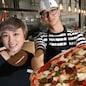 Money Fung, Supervisor and Jacky Hui, Senior Pizzaiolo at PizzaExpress in Tsim Sha Tsui. 19OCT16 SCMP / Dickson Lee (Photo by Dickson Lee/South China Morning Post via Getty Images)