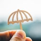 Man holding an umbrella symbol, rainy day, Concept for insurance, policies, family life insurance