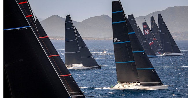 The Maxi Yacht Rolex Cup regularly attracts a fleet of around 50 of the world’s most spectacular monohulls—all measuring more than 60 feet in length