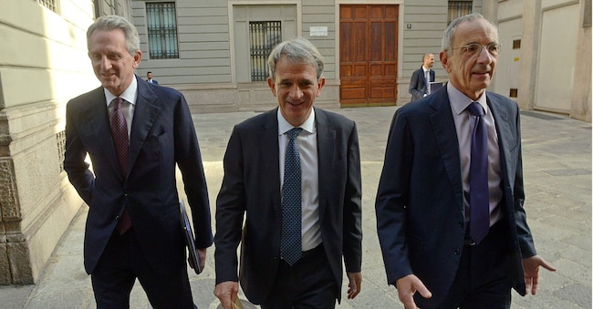 ALBERTO NAGEL CEO MEDIOBANCA FRANCESCO SAVERIO VINCI DIRETTORE GENERALE MEDIOBANCA RENATO PAGLIARO PRESIDENTE MEDIOBANCA MEDIOBANCA, MPS CONQUISTA IL CONTROLLO DI DIRITTO: L’OFFERTA CHIUDE AL 62,3% - FOTO ARCHIVIO