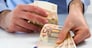 Man handling money.