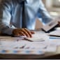 Legal and justice concept, Male lawyer explains contract about regulation to consultant in law firm.