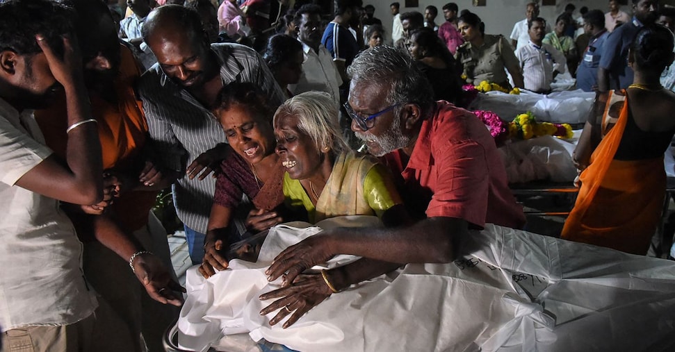 India, 39 morti nella calca durante un comizio di un popolare attore e politico