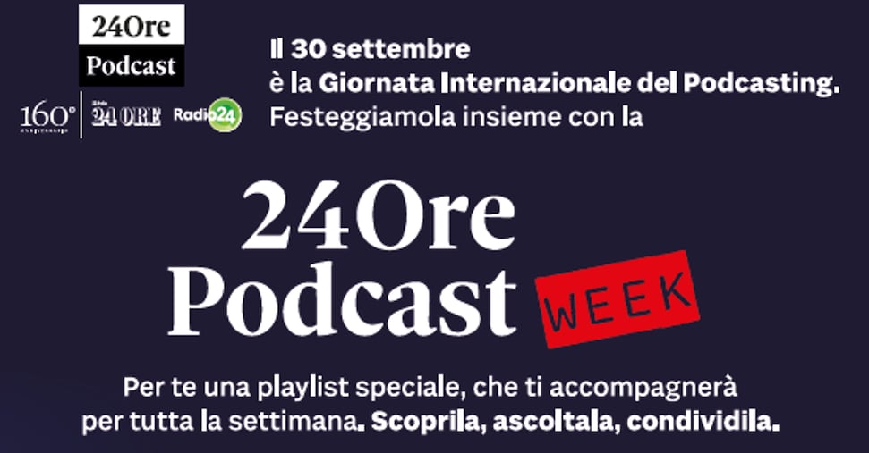 Fentanyl, la legge di Paola e non solo al via la 24Ore Podcast Week con nuove puntate live