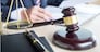 gavel and soundblock fo justice law and lawyer working on wooden desk background
