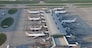 AEROPORTI LONDRA AEROPORTO AEREO AEREI AEROPLANO AEROPLANI DI LINEA PISTA DI ATTERRAGGIO HEATHROW