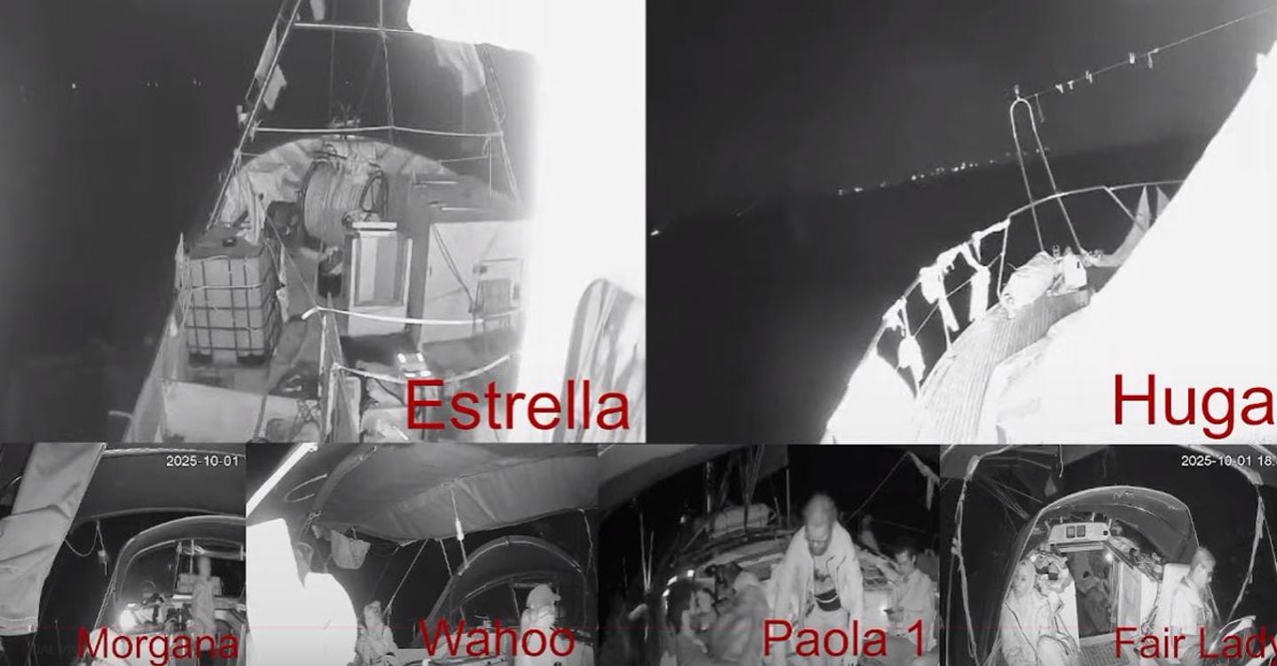 Flotilla a 75 miglia da Gaza: «Barche non identificate vengono verso di noi». Superato il punto in cui fu bloccata la nave Madleen