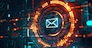 A close-up of a digital certificate icon on an email interface, ensuring encryption