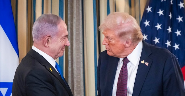 Donald Trump con Benjamin Netanyahu alla Casa Bianca