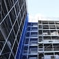 Cantiere edile, nel quartiere Cogne di Aosta, che usufruisce del Superbonus. Aosta, 6 novembre 2023 (ANSA)