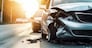 The evidence left  after the auto accident.