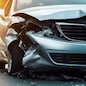 The evidence left  after the auto accident.
