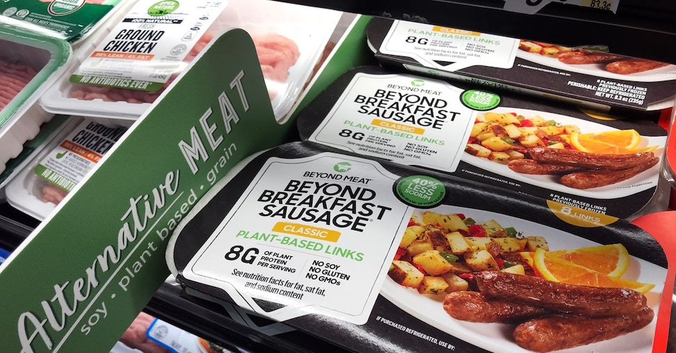 I prodotti 100% vegetali in posizioni sempre più strategiche nei supermercati