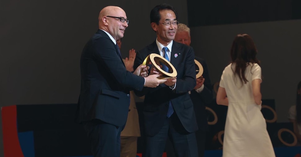 A Osaka è l’Expo dell’Italia, vinto l’oro del Bie. Meloni: premio al genio italiano