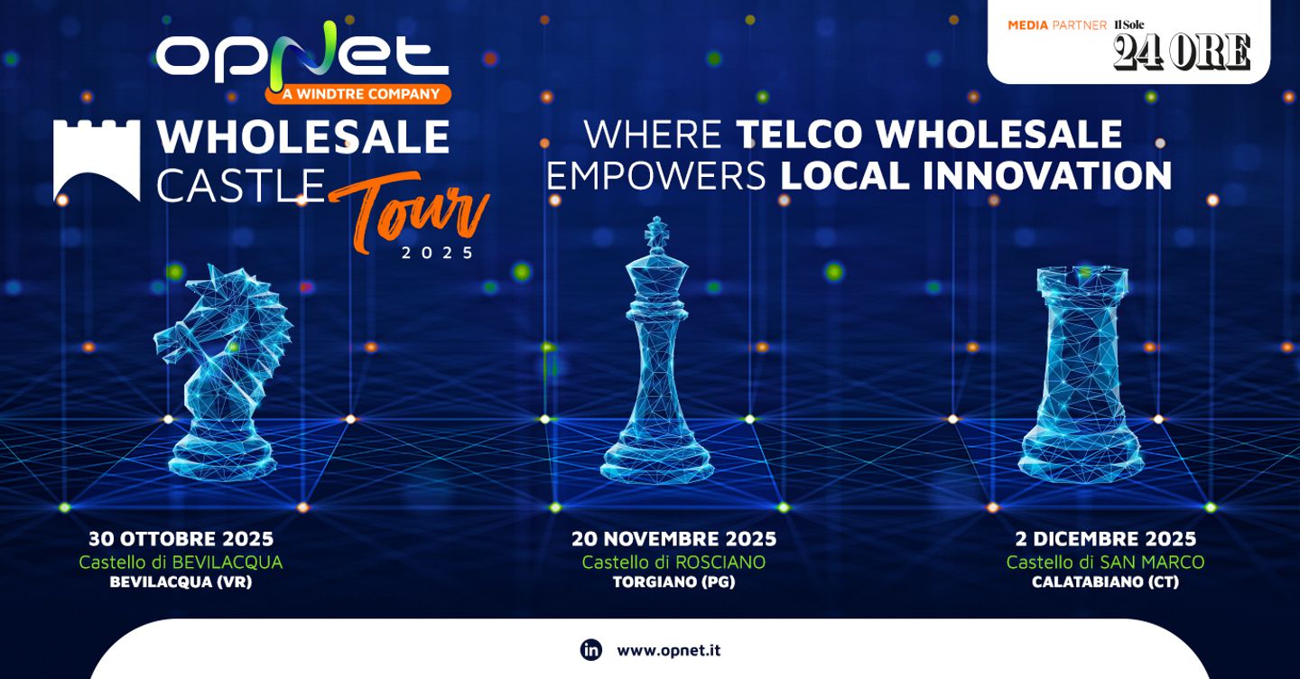 Il Futuro Digitale del Settore Wholesale: OpNet Guida il Wholesale Castle Tour 2025 con Tre Tappe Fondamentali per la Crescita e l'Innovazione