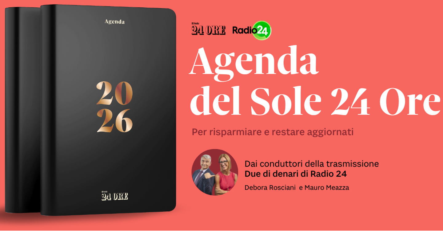 Ecco l’Agenda del Sole 24 Ore per il 2026