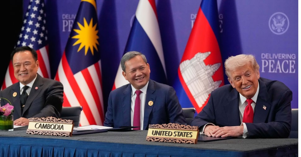 Trump: firmato «storico» accordo di pace fra Cambogia e Thailandia Trump: firmato «storico» accordo di pace fra Cambogia e Thailandia