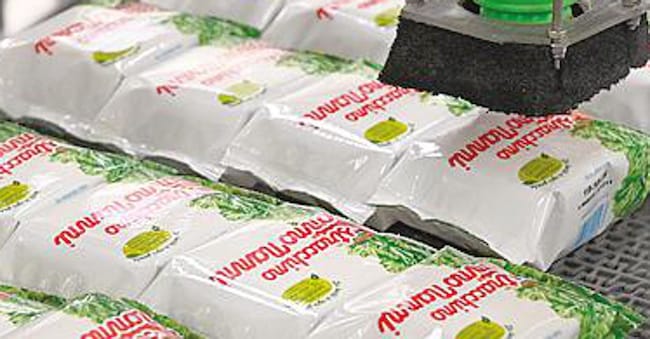 Linea di produzione dello stracchino Nonno Nanni